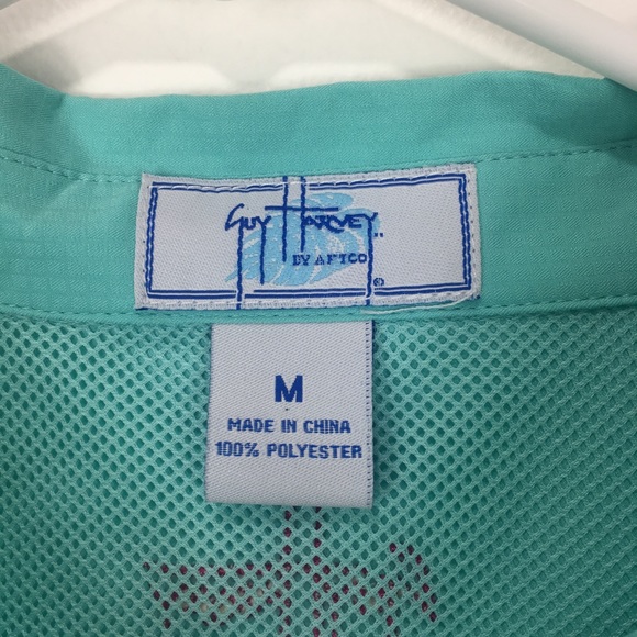 Guy Harvey Women Fishing Top Teal Mint Long Sleeve - Picture 4 of 6